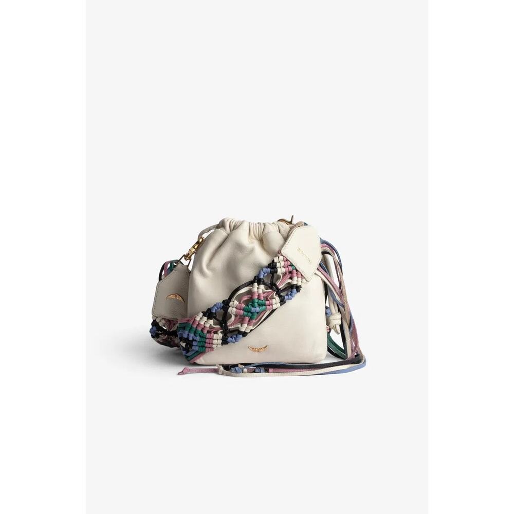 Zadig & Voltaire Rock to go Leather Macrame Crossbody Bag NWT